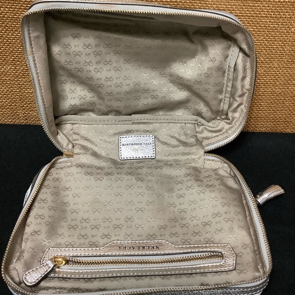 Anya Hindmarch Wink Jewelry Travel Case Pouch in Gray and Silver (B404) - Picture 5 of 11